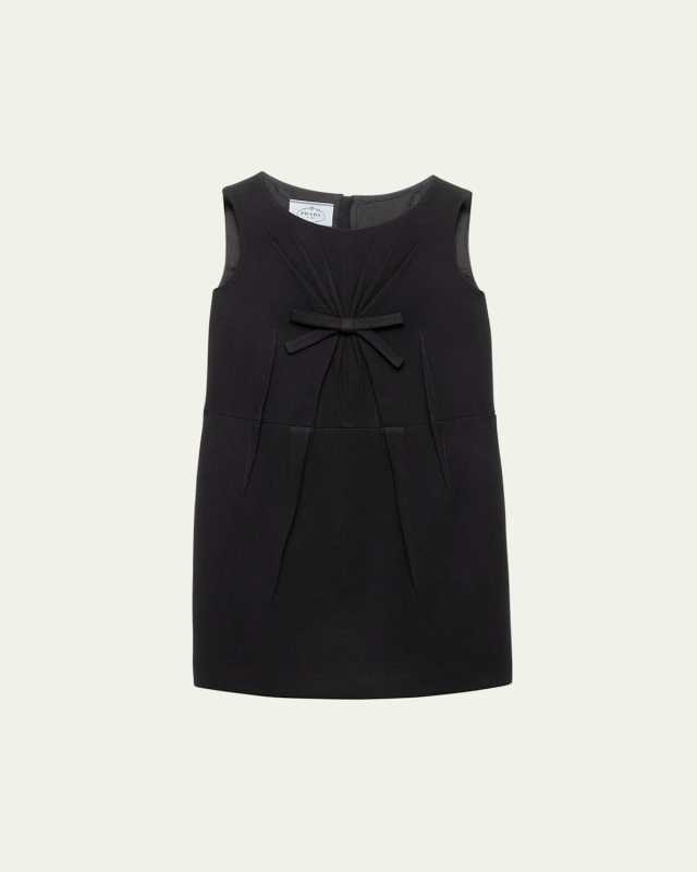 Natté Bow Sleeveless Mini Dress